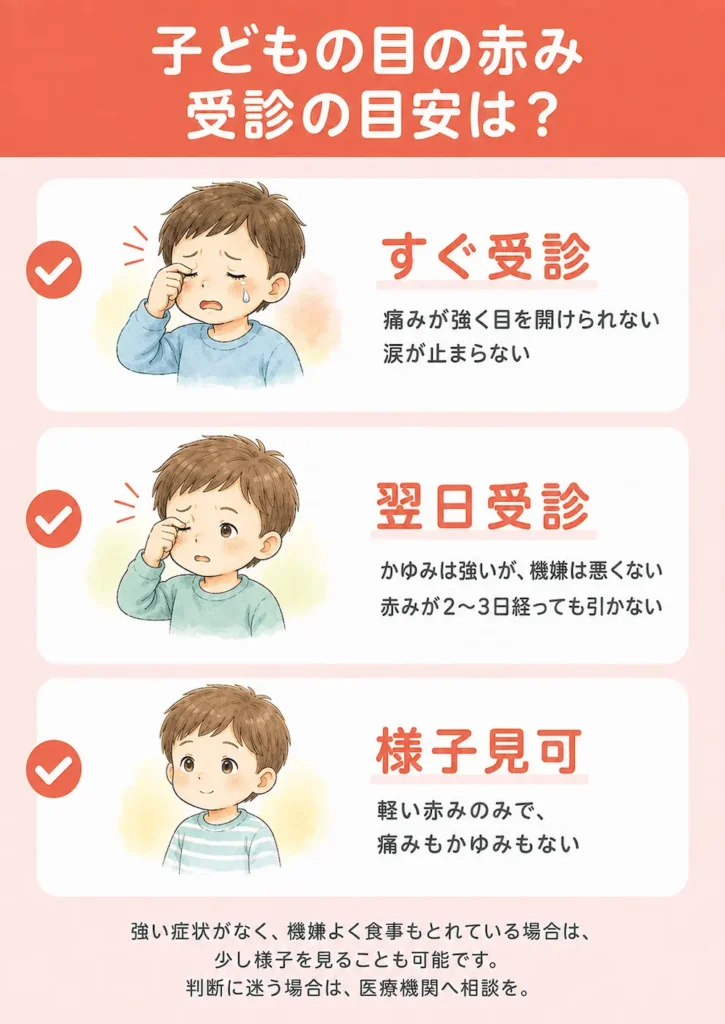 すぐに受診すべき目安｜判断に迷ったら確認したいチェック項目_画像v2