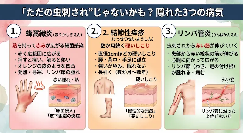 代表的な3つの病気と、見分けるポイント