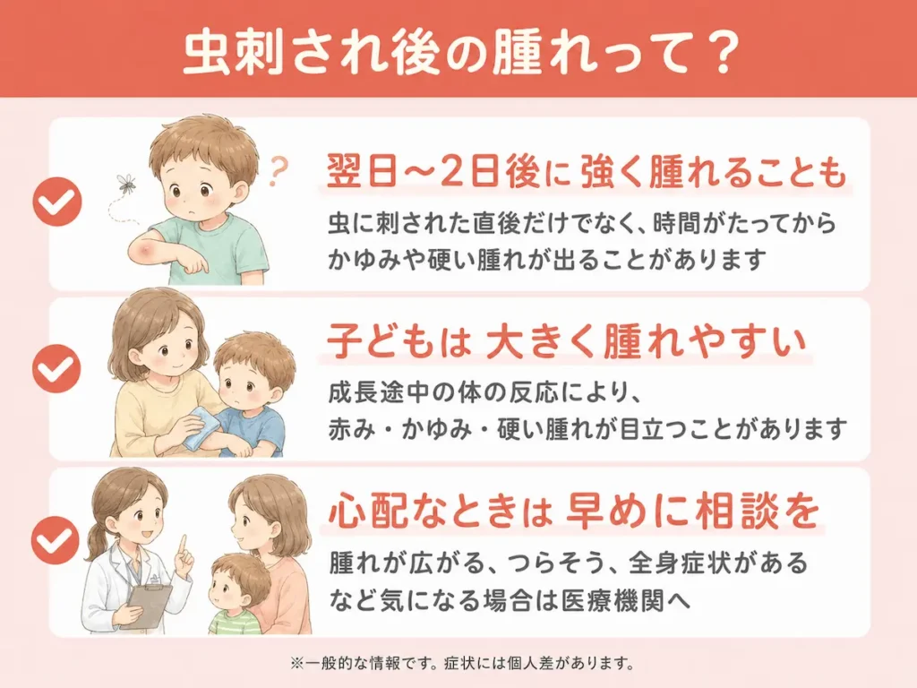 虫刺されが硬く腫れるのは「遅延型アレルギー反応」が関係していますv2