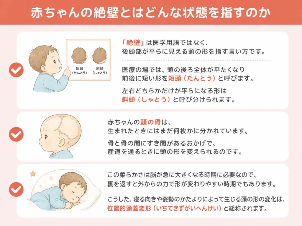 赤ちゃんの絶壁とはどんな状態を指すのか