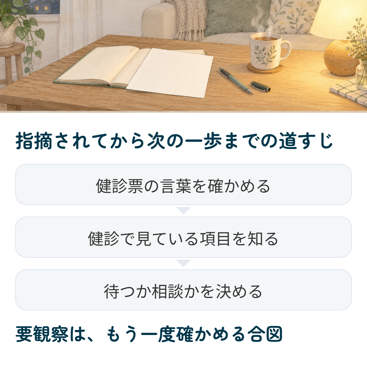 3歳児検診でひっかかる原因を知り、次の一歩を決めるまでの見取り図
